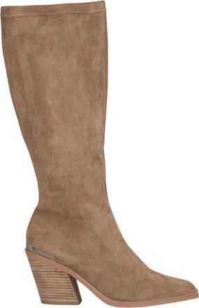 Alma En Pena Aansluitende laars met metallic details - Dames - Cowboylaarzen - Beige - 38 EU - Schoenen