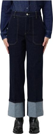 Liu Jo Hoge taille rechte zak jeans - Dames - Regular Fit Jeans - Blauw - W29 - Katoen - Jeans