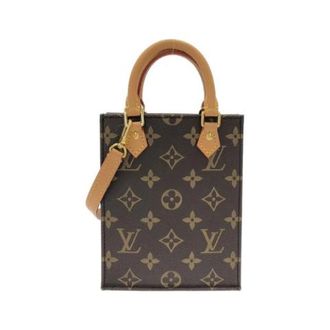 Louis Vuitton Pre-owned Petit Sac Plat Monogram Schoudertas - Dames - Pre-owned - Bruin - Maat: ONE Size