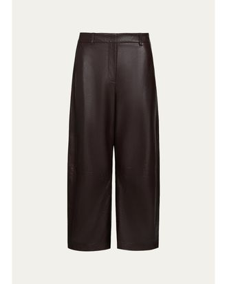 TWP Slouchy Wide-Leg Leather Pants