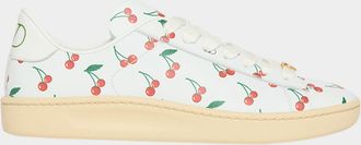 Valentino Garavani Royco VLogo Cherry-Print Leather Sneakers