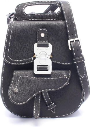 Dior Black Leather Backpack Handbag (Pre-Owned)