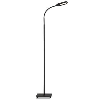 Briloner Office Step Lampada Da Terra A Led, Controllo Della Temperatura Del Colore Cct, Orientabile, Dimmerabile, Funzione Touch, Nero, 21 X 21 X 128 Cm - Bri
