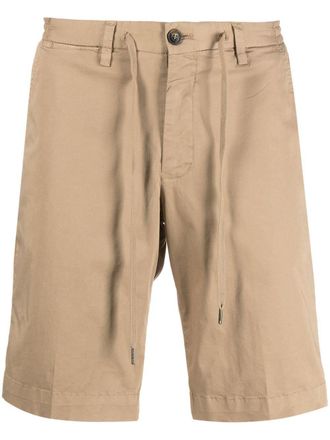 BRIGLIA 1949 Chino shorts met trekkoord - Beige