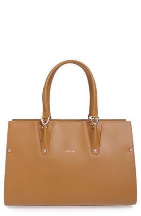 Longchamp Paris Premier Leather Tote in Natural at Nordstrom Rack