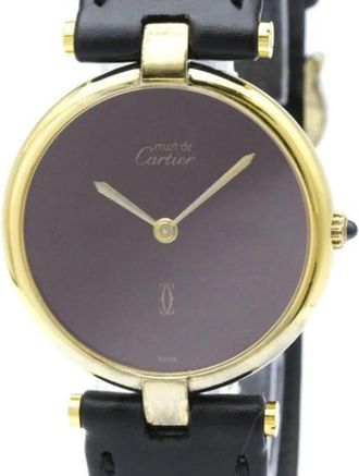 Cartier Pre-owned Must Polshorloge - Dames - Vintage Horloges - Rood - ONE Size - Vintage