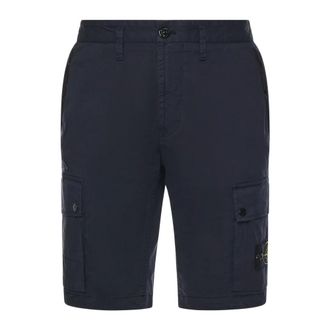 Stone Island Casual Shorts, male, Blue, Size: W31 Casual Shorts