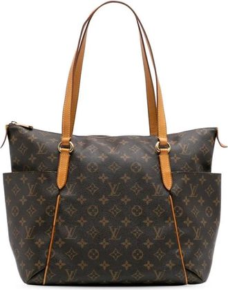 Louis Vuitton Pre-owned Tote Bags, female, Brown, Size: ONE SIZE Pre-owned Neverfull MM Monogram Tote