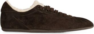 Dolce & Gabbana Dark Brown Logo Sneakers