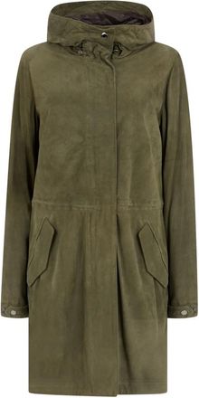 Moorer Antibesu Parka - Coats - Mujer - Verde - S