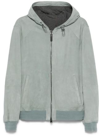 Canali suede jacket - Green