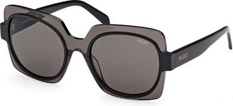 Pucci Emilio Pucci EP0199 05A Womens Sunglasses Grey Size 55