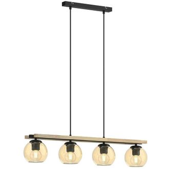 Lindby Lindby Enrique in Marrone da Vetro