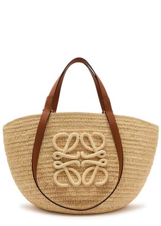 Loewe X Paulas Ibiza Eclipse Medium Raffia bag - Natural - One Size