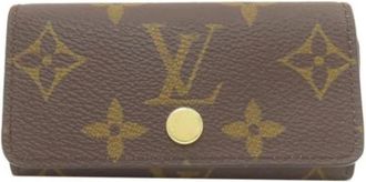 Louis Vuitton Pre-owned Accessories, female, Brown, Size: ONE SIZE Pre-owned Canvas Key Holder