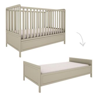 OEM Lit &Eacute;volutif 70x140 Wood Luck Gabriel - Vert Eucalyptus