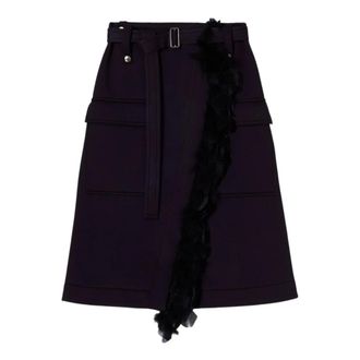 Plan C Plan C, Rokken, Dames, Blauw, M, Midi Rok