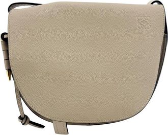 Loewe Beige Calfskin Leather Gate Dual Small Bag (Authentic Pre-Loved)