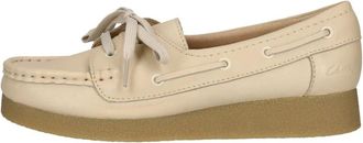 Clarks Wallabee EVO Sea - Dames - Bootschoenen - Beige - 39 1/2 EU - Leer - Schoenen