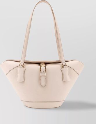 Dolce & Gabbana capri leather shoulder bag with buckle detail