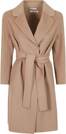 Max Mara Arona Jas - Dames - Mantels - Bruin - Maat: 3XS Wol