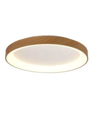 Mantra Mantra Plaf&oacute;n Led Redondo Niseko Ii Acabado Madera Con Mando, Regulable 2700k-5000k &Oslash; 90-78-65-50-38 Cm