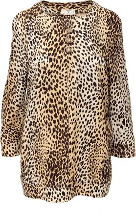 Valentino Valentino Miss V Luipaardprint Top - 90s
