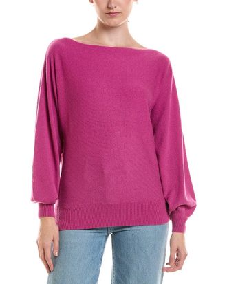 Fort&eacute; Cashmere Off The Shoulder Dolman Sleeve Cashmere Sweater