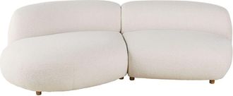 Maisons du monde Sof&aacute; de 3/4 plazas de tela de rizo beige