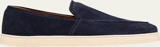 Bergdorf Goodman Mens Suede Hybrid Sneaker Loafers