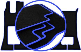 OEM Alfombrillas Carlux-blue Para Mercedes Actros Mp5 (2019-)