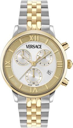 Versace Womens Classic Round Chrono Watch