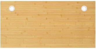 vidaXL Piano Scrivania 100x50x2,5 cm in Bambù - Vidaxl