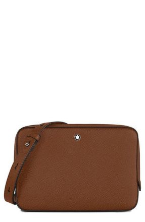 Montblanc Sartorial Leather Crossbody Bag in Fauve at Nordstrom