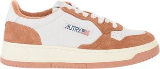 Autry Orange Low-Top Sneakers