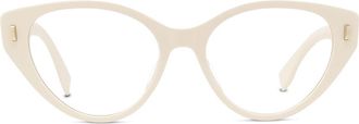 Fendi FE50020I025 Cat-Eye Acetate Eyeglasses - Ivory