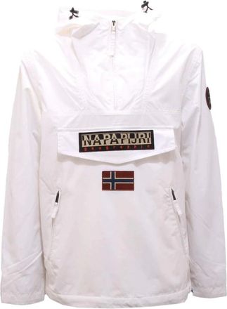 Napapijri Heren, Jassen, Wit, Maat: XS Zijde