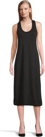 Tommy Bahama Drapey Ponte Sleeveless Midi Dress Womens Dress Black : LG (US 12-14), Modal/Nylon/Ponte