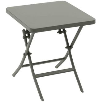 Hesperide Hesperide - Tavolino da giardino quadrato in acciaio greensboro, verde alloro 40 x 40 cm - Hesp&eacute;ride