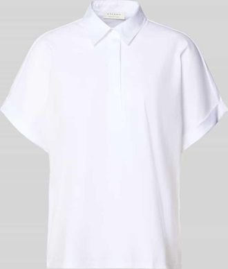 Eterna Bluse mit kurzer verdeckter Knopfleiste in Offwhite, Gr&ouml;&szlig;e 34