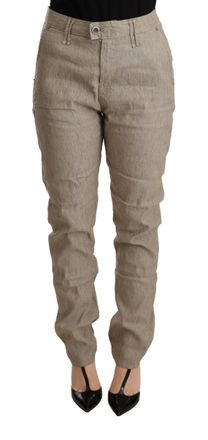 Cycle Mid Waist Casual Baggy Stretch Womens Trouser