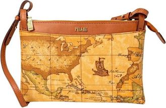 Alviero Martini 1A Classe Gestructureerde leren handtas voor vrouwen - Dames - Handtassen - Beige - ONE Size - Leer - Tassen