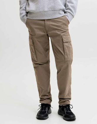 Jack & Jones pantaloni cargo in coccodrillo-Verde