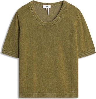 Cinque Ciloopina Pullover - Dames - Ronde hals truien - Groen - XS - Katoen - Truien & Vesten