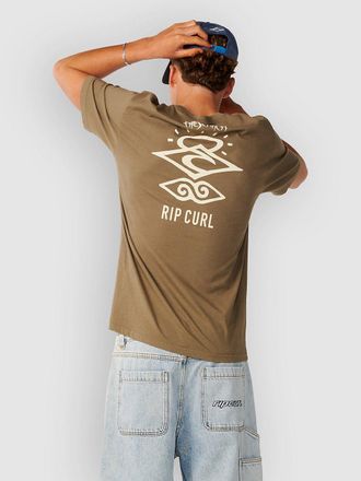 Rip Curl Search Icon Camiseta marr&oacute;n