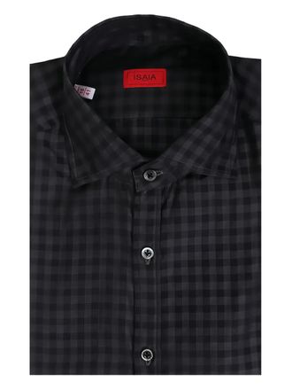 Isaia Camicia a quadri - Grigio