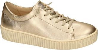 Gabor Schoenen, Dames, Geel, 37 EU, Leer, 43.331.62 Satin Metallic Sneaker