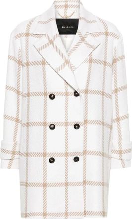 Kiton Elegante Witte Kasjmierjas - Dames - Mantel - Wit - M - Kasjmier - Jassen