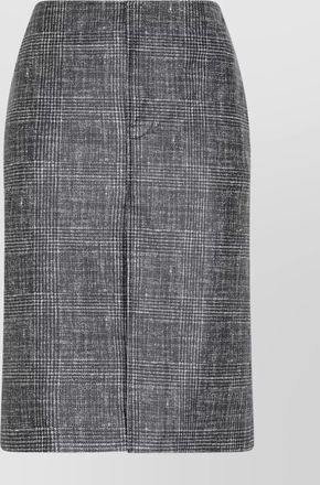 Bottega Veneta printed leather midi pencil skirt