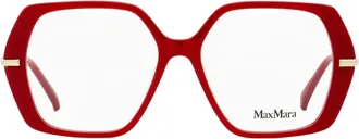 Max Mara MM5175 Geometric Eyeglasses - Red